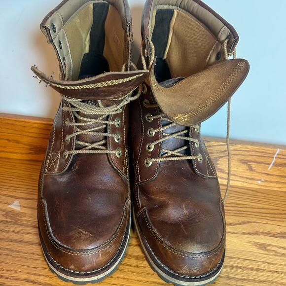 Timberland Men's Boot Size 13 Leather A12E7 Brown - Picture 7 of 13